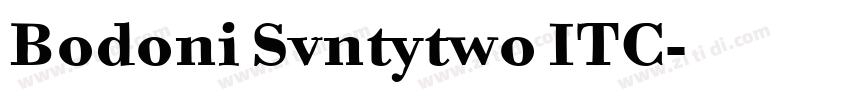 Bodoni Svntytwo ITC字体转换